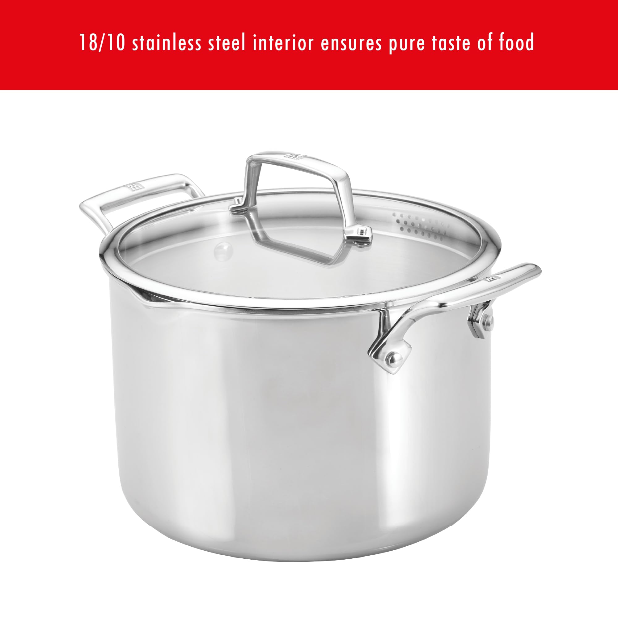 ZWILLING Energy X3 8QT 18/10 Stainless Steel Stock Pot - All
